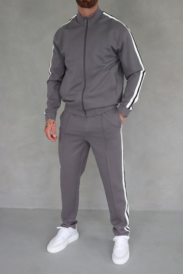 The Tape Tracksuit - Charcoal Gray